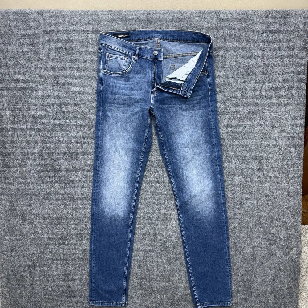 J. Lindeberg Jeans Jay Mid Rise Slim Fit Denim men's size 33 33x32